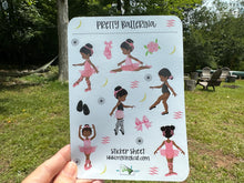 Load image into Gallery viewer, Sticker Sheet |  | Set of little planner stickers Ballerina 5 X 7