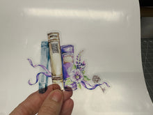 Load image into Gallery viewer, Sticker | 13F | Purple Books | Waterproof Vinyl Sticker | White | Clear | Permanent | Removable | Window Cling | Glitter | Holographic
