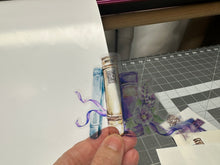 Load image into Gallery viewer, Sticker | 13F | Purple Books | Waterproof Vinyl Sticker | White | Clear | Permanent | Removable | Window Cling | Glitter | Holographic