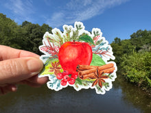 Load image into Gallery viewer, Sticker | 54C | Fall Apple Spice| Waterproof Vinyl Sticker | White | Clear | Permanent | Removable | Window Cling | Glitter | Holographic