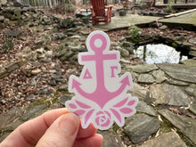 Load image into Gallery viewer, Sticker | DG | Delta Gamma Logo | Waterproof Vinyl Sticker | White | Clear | Permanent | Removable | Window Cling | Glitter | Holographic