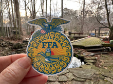 Load image into Gallery viewer, Sticker | FFA | Future Farmers of America | Waterproof Vinyl Sticker | White | Clear | Permanent | Removable | Window Cling | Glitter | Holographic