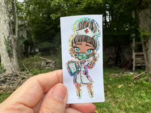 Load image into Gallery viewer, Sticker | 22H | Nurse | Waterproof Vinyl Sticker | White | Clear | Permanent | Removable | Window Cling | Glitter | Holographic