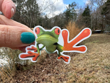 Load image into Gallery viewer, Sticker | 57i | Tree Frog | Waterproof Vinyl Sticker | White | Clear | Permanent | Removable | Window Cling | Glitter | Holographic
