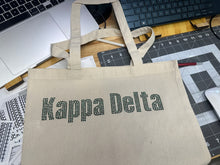 Load image into Gallery viewer, Market Tote Bag with Rhinestones Kappa Delta