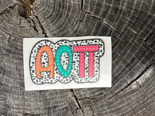 Load image into Gallery viewer, Sticker | Alpha Omicron Pi | AOP G | Bright Doodles | Waterproof Vinyl Sticker | Permanent