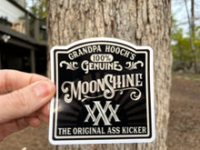 Load image into Gallery viewer, Sticker 9L Grandpa Hooch's Genuine Moonshine (Dark)