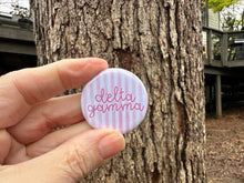 Load image into Gallery viewer, Delta Gamma DG Watercolor Stripes Pin Back Button