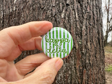 Load image into Gallery viewer, Kappa Delta KD Watercolor Stripes Pin Back Button