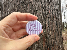 Load image into Gallery viewer, Tri Delta DDD Watercolor Stripes Pin Back Button