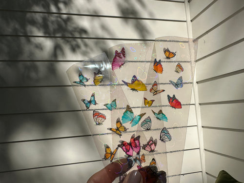 Clear Bookmark Butterflies with Holographic Butterflies
