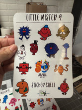 Load image into Gallery viewer, Sticker Sheet Set of 9 Sheets little planner stickers Little Miss Little Mister