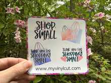 Load image into Gallery viewer, Sticker Sheet | Shop Small Stickers | Set of 4 | Waterproof Vinyl Sticker | Permanent