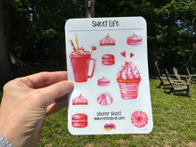 Load image into Gallery viewer, Sticker Sheet | 19E | Set of little planner stickers Sweet Life 5 X 7