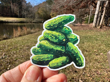 Load image into Gallery viewer, Sticker | DD | Pile of Pickles | Waterproof Vinyl Sticker | White | Clear | Permanent | Removable | Window Cling | Glitter | Holographic