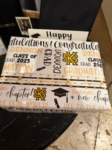 Custom Gift Wrap Graduation Printed Wrapping Paper 19 x 28.5 inches