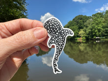 Load image into Gallery viewer, Sticker | 58M | Whale Shark | Waterproof Vinyl Sticker | White | Clear Matte | Holographic | Permanent Adhesive
