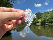 Load image into Gallery viewer, Sticker | 58M | Whale Shark | Waterproof Vinyl Sticker | White | Clear Matte | Holographic | Permanent Adhesive