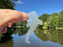 Load image into Gallery viewer, Sticker | 58M | Whale Shark | Waterproof Vinyl Sticker | White | Clear Matte | Holographic | Permanent Adhesive