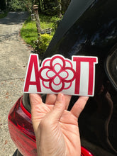 Load image into Gallery viewer, Alpha Omicron PI Greek Logo Sorority Refrigerator Magnet 4 x 2 1/2 inches