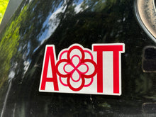 Load image into Gallery viewer, Alpha Omicron PI Greek Logo Sorority Refrigerator Magnet 4 x 2 1/2 inches