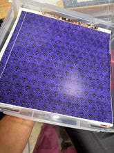 Load image into Gallery viewer, Printed Vinyl &amp; HTV Purple Haunted Mansion Wallpaper Patterns 12 x 12 inch sheet