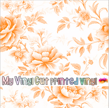 Load image into Gallery viewer, Printed Vinyl &amp; HTV Orange Toile I Patterns 12 x 12 inch sheet