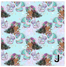 Load image into Gallery viewer, Printed Vinyl, HTV Mermaids, Please Patterns 12 x 12 inch sheet