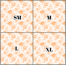 Load image into Gallery viewer, Printed Vinyl &amp; HTV Orange Toile K Patterns 12 x 12 inch sheet