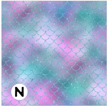 Load image into Gallery viewer, Printed Vinyl &amp; HTV MERMAID SCALES Pattern 12 x 12 inch sheet