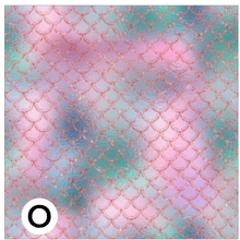 Load image into Gallery viewer, Printed Vinyl &amp; HTV MERMAID SCALES Pattern 12 x 12 inch sheet