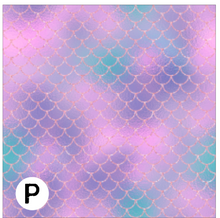 Load image into Gallery viewer, Printed Vinyl &amp; HTV MERMAID SCALES Pattern 12 x 12 inch sheet