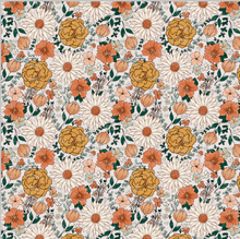 Load image into Gallery viewer, Printed Vinyl &amp; HTV Retro Boho Floral Patterns 12 x 12 inch sheet