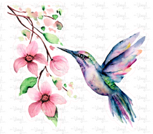 Load image into Gallery viewer, Sticker | 38I | Hummingbird | Waterproof Vinyl Sticker | White | Clear | Permanent | Removable | Window Cling | Glitter | Holographic