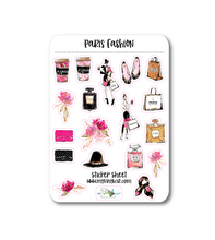 Load image into Gallery viewer, Sticker Sheet 94 Set of little planner stickers Paris Fashion