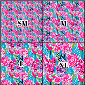 Printed Vinyl & HTV Animal Print Floral F Pattern 12 x 12 inch sheet