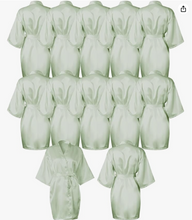 Load image into Gallery viewer, Satin Robes Customized with Name Great for Spa Parties, Birthday Parties, Graduation Gifts