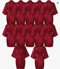 Load image into Gallery viewer, Satin Robes Customized with Name Great for Spa Parties, Birthday Parties, Graduation Gifts