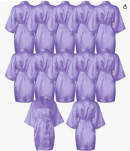 Load image into Gallery viewer, Satin Robes Customized with Name Great for Spa Parties, Birthday Parties, Graduation Gifts