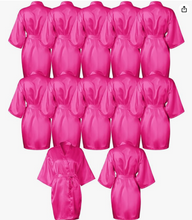 Load image into Gallery viewer, Satin Robes Customized with Name Great for Spa Parties, Birthday Parties, Graduation Gifts