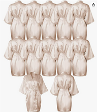 Load image into Gallery viewer, Satin Robes Customized with Name Great for Spa Parties, Birthday Parties, Graduation Gifts