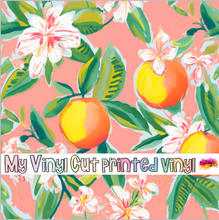 Load image into Gallery viewer, Printed Vinyl &amp; HTV Preppy Fruit P Pattern 12 x 12 inch sheet