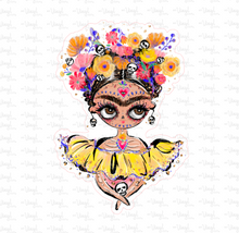 Load image into Gallery viewer, Sticker | 62M | Frida eyes open | Waterproof Vinyl Sticker | White | Clear | Permanent | Removable | Window Cling | Glitter | Holographic