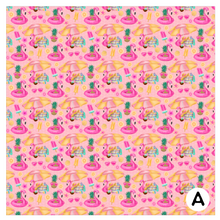 Load image into Gallery viewer, Printed Vinyl &amp; HTV Summer Patterns 12 x 12 inch sheet