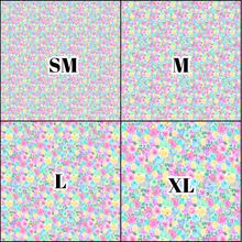 Load image into Gallery viewer, Printed Vinyl HTV &amp; Waterslide Pastel Flowers Patterns 12 x 12 inch sheet