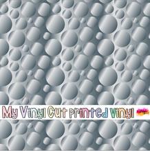 Load image into Gallery viewer, Printed Vinyl HTV &amp; Waterslide Silver Circles Pattern 12 x 12 inch sheet