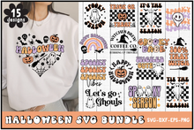 Load image into Gallery viewer, Retro Halloween SVG Bundle
