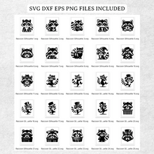 Load image into Gallery viewer, Raccoon SVG Bundle