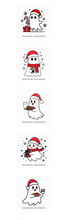 Load image into Gallery viewer, Cute Ghost Christmas SVG Bundle