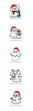 Load image into Gallery viewer, Cute Ghost Christmas SVG Bundle
